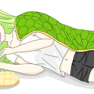 カメの女の子