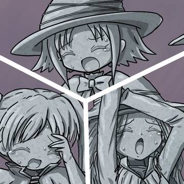 まじょ子＆まじょ子ママ＆ナナちゃん 石化