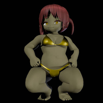 ゴブちゃん　金ビキニ