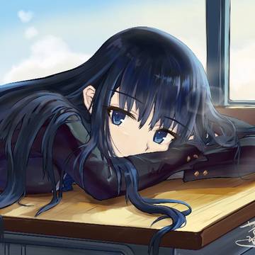 授業中こっそり眠る冬馬