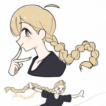 三つ編みかぐや