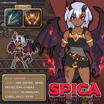 Spica, the watchful half-dragon
