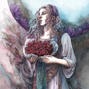 楽描き195枚目「春霞幻想」