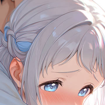 学Pに抱き着くアイドルたち
