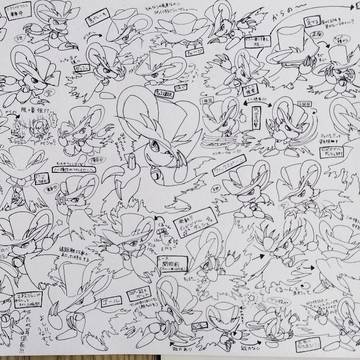 エアライダー・団長ラクガキ+新デザイン+描きそびれたポーズ✕2