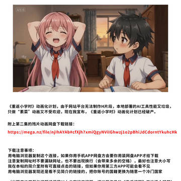 《重返小学时》动画化—第2集