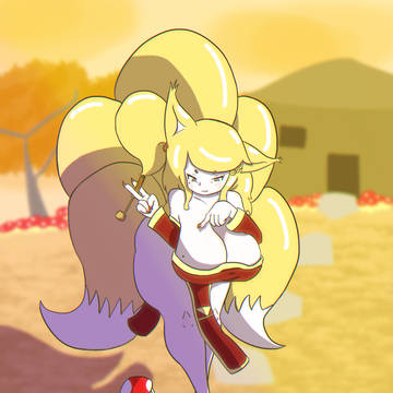 Kitsune & Lil Mushroom