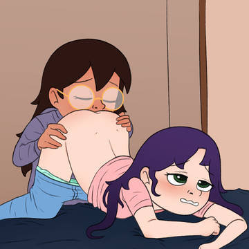 Andrea licking Lily - Comm
