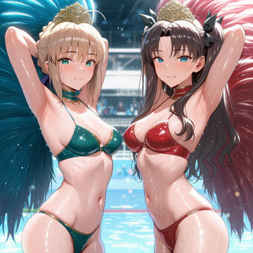 趣味絵A220 Fate:セイバー & 遠坂凛