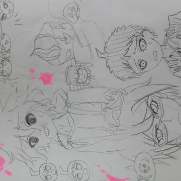ダンロン落書き