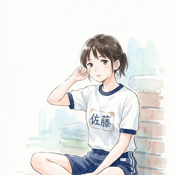 体操服の女子／無題