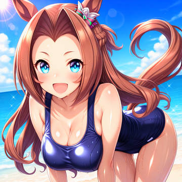 スクール水着衣装のカワカミプリンセス