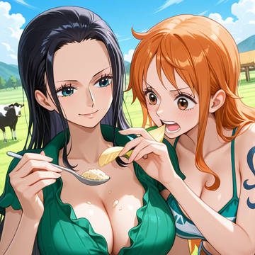Nico Robin and Nami