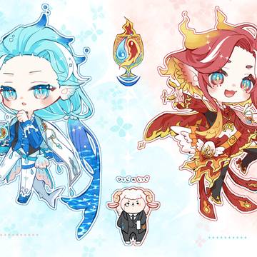 火の王女と水の王子なふたごちゃん【ポケツイコン】