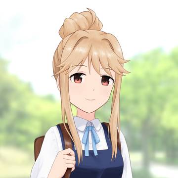 登校中学生