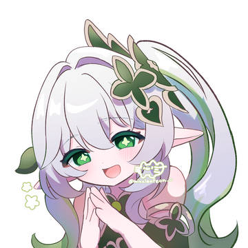 1時間でナヒーダ描いてみた🌱