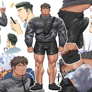 電車内にいたデカイ男rkgk🚃