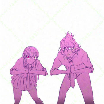 ラクガキ的な謝花🩷💚