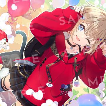 紅蓮罰まるさんお誕生日グッズイラスト2026