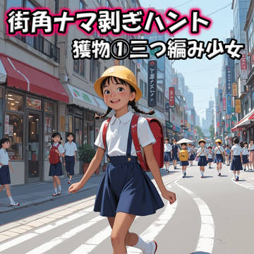 街角なま剥ぎハント1日目 三つ編み少女②