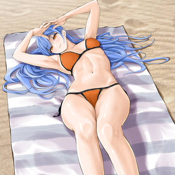 Sunbathing yandere