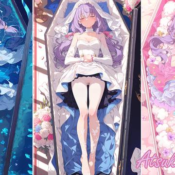 Atsuko in coffin