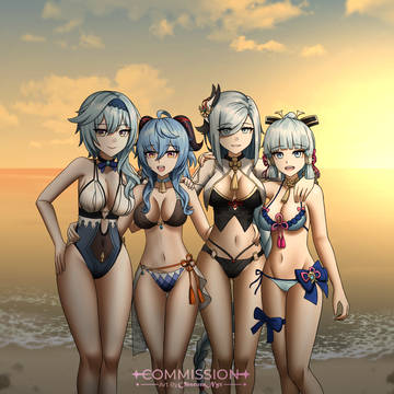Commission - Teyvat's Girls