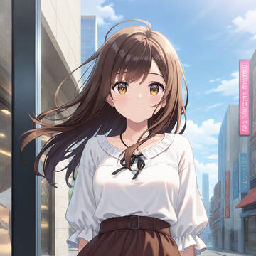 茶髪少女