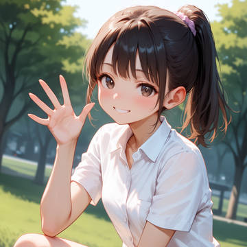 太ももチラ見せ制服