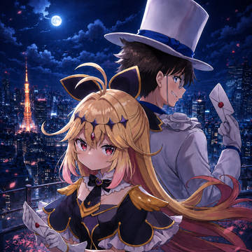 キュアアルカナ・シャドウ　VS　怪盗キッド