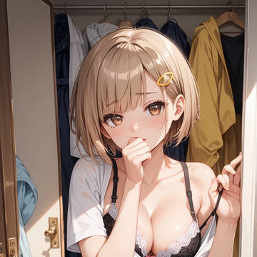 準備できたけど…まだ見てるの?👠