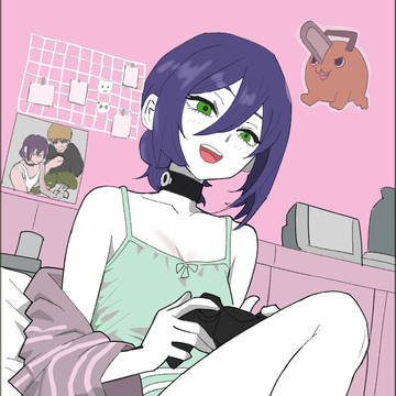 ゲームをしてるレゼ