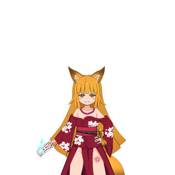 立ち絵：狐耳娘