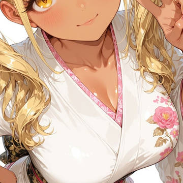 着物×網タイツ♪