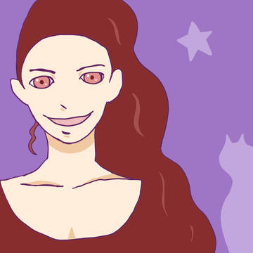 紫と猫 Purple and Cats
