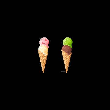 【ドット絵】アイスクリーム