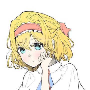 ハーフアップなアリスさん
