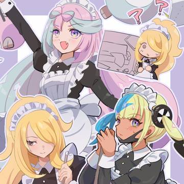 メイドの日に描いたトレーナー女子まとめ