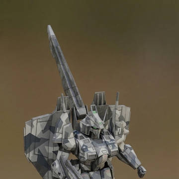 ZレイビアIガンプラ化 カラバリとデジラマ AI処理