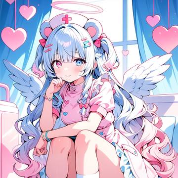 ゆめかわクマ耳ナース天使