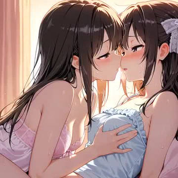2人の甘い時間(百合キス)