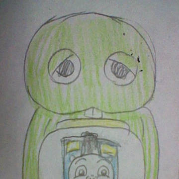 ガチャピンとプラレールエドワード