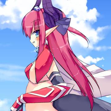 パンツを引っ張るブレエリちゃん