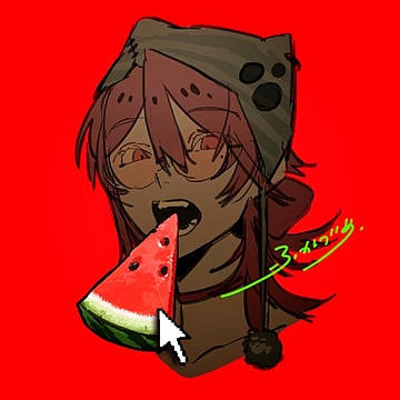 スイカの擬人化🍉