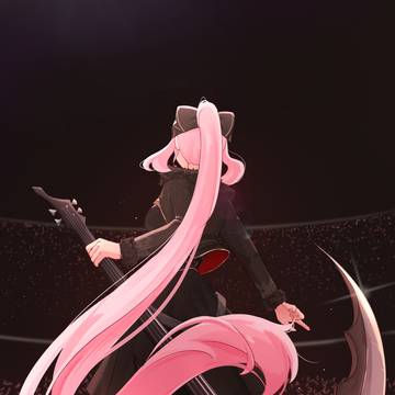Mori Calliope scythe guitar