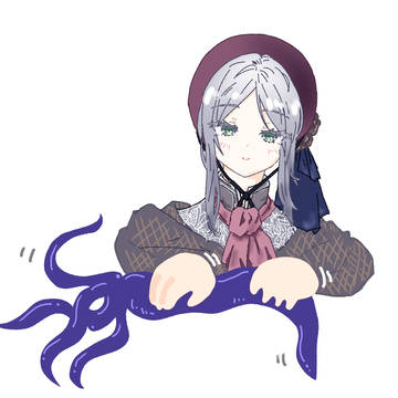 イカを揉む人形ちゃん