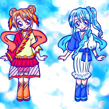 火と水の双子