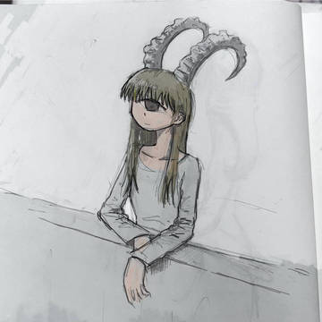 ダウナー系単眼角女子