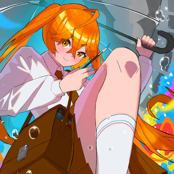 The Artist Girl After the Rain