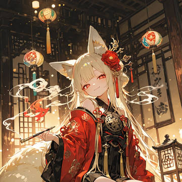 🦊宵灯に座す九尾の艶姫🏮